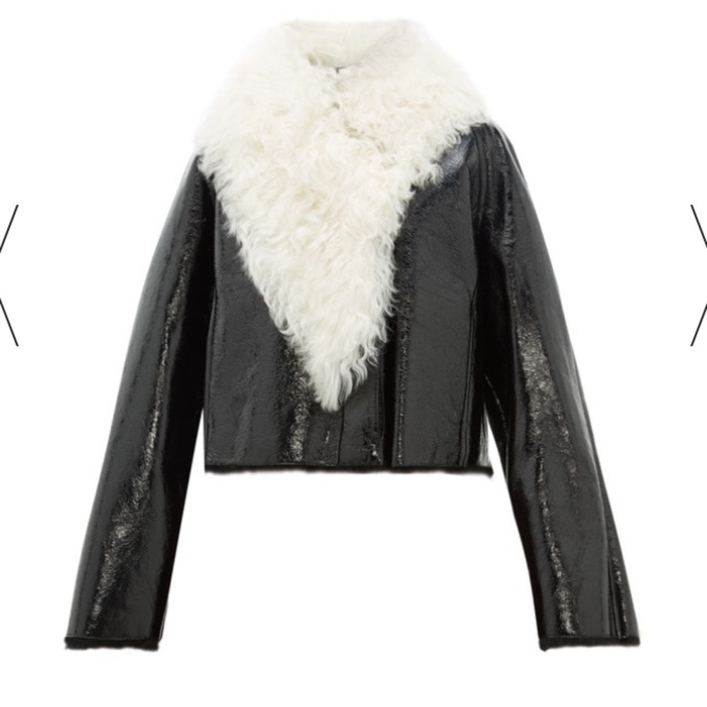 COPY - LOEWE LEATHER SHEARLING JACKET / COAT sz 38
